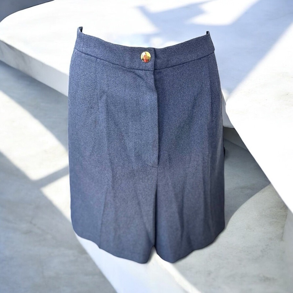 St. John sport Marie‎ Gray Size 6 Blue gray Bermuda Shorts High-Waisted Tailored